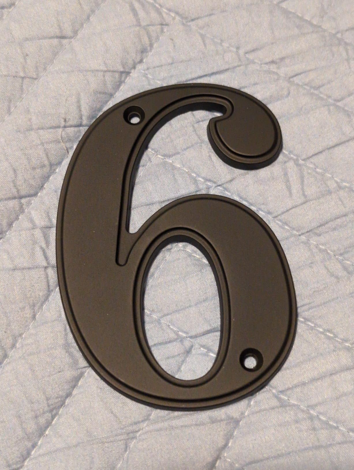 5 Inch House Numbers, Black Large Modern House Numbers for Outside customer photo 2