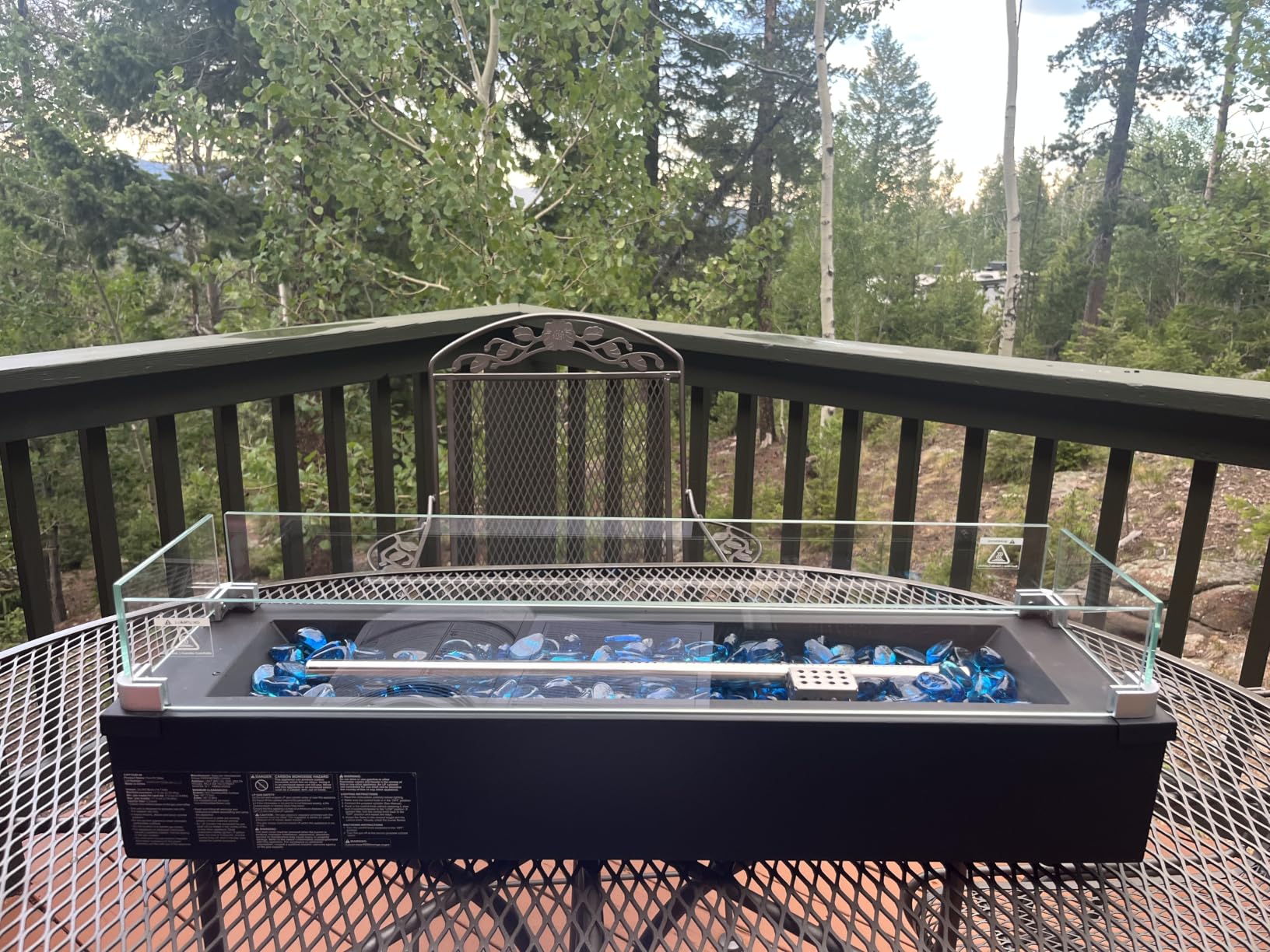 Ciays Large Propane Fire Pit 19 Inch, Gas Fire Pit with Grill Grate, Folding Legs, Hose Hooks, Propane Tank Holder, Cover & Carry Strap, Portable Outdoor Fire Pit for Camping, 58,000 BTU customer photo 2