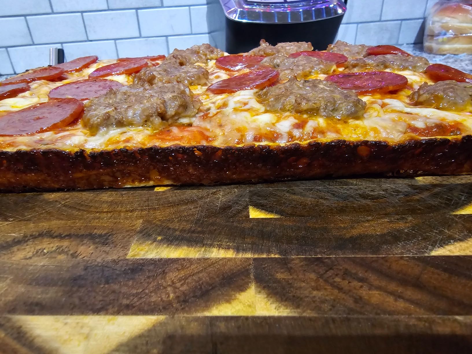 10x14 Detroit Style Pizza Pan - Non-Stick Coated Deep Dish Aluminum Pan for Focaccia, Sicilian Bread, Baking Brownies, Chicago Deep Dish Pizza customer photo 1