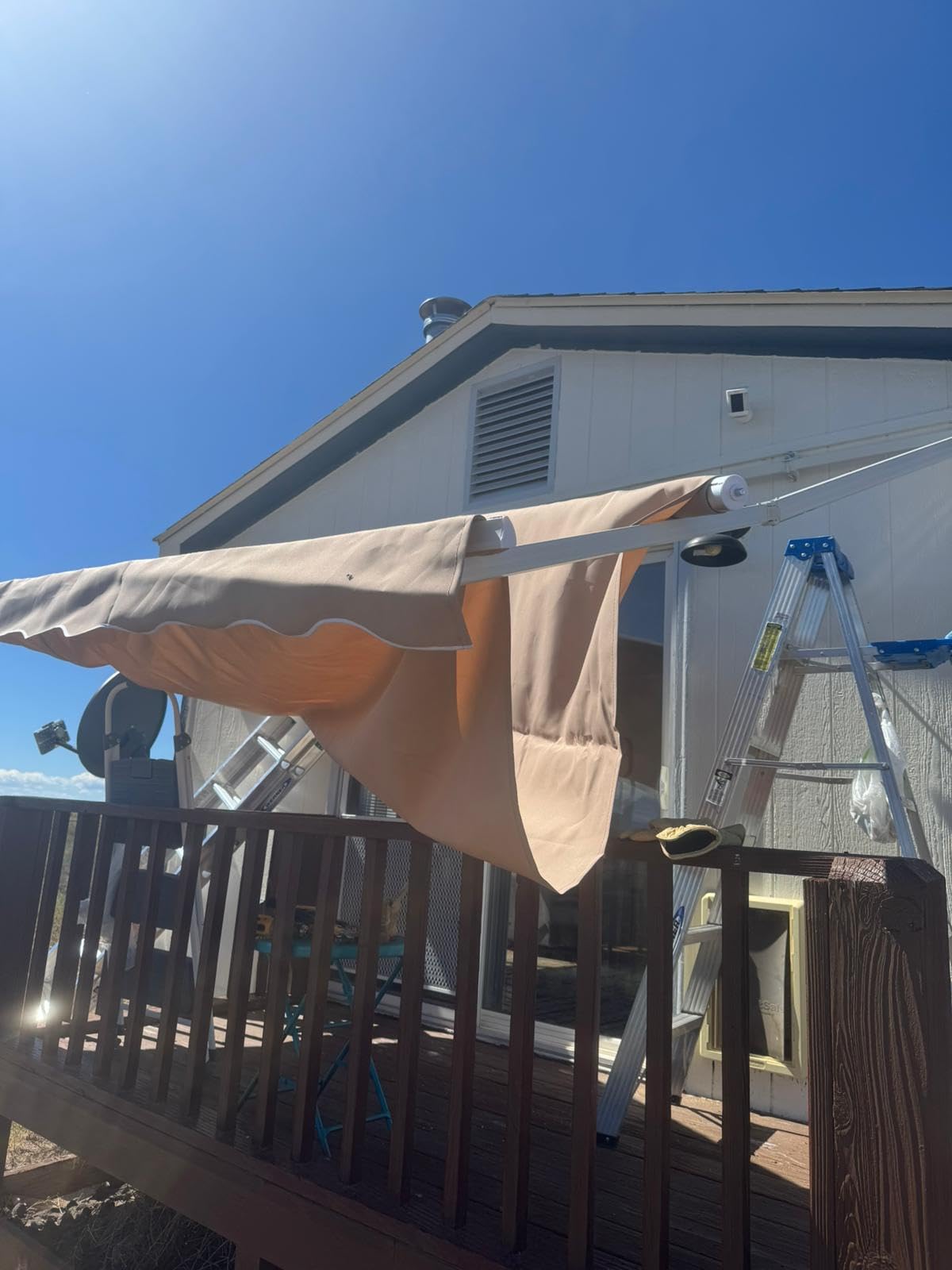 Patio Retractable Awning 13 x 8.2 ft Sun Shade Shelter Cover,Outdoor Patio Awnings for Shop, Restaurant, Cafe, Courtyard, Balcony customer photo 1