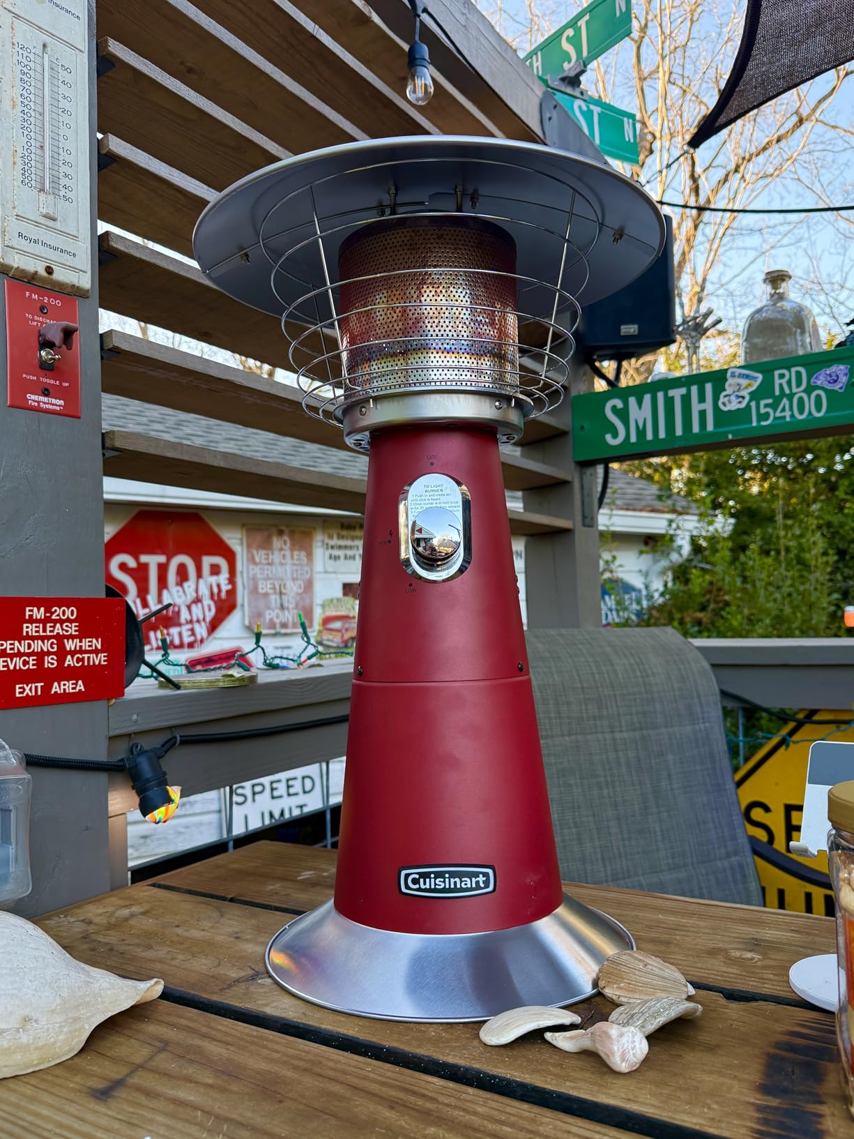 Cuisinart Patio Heater, Tabletop, Anti-Tilt Safety Switch, 11,000 BTU, Gray customer photo 1