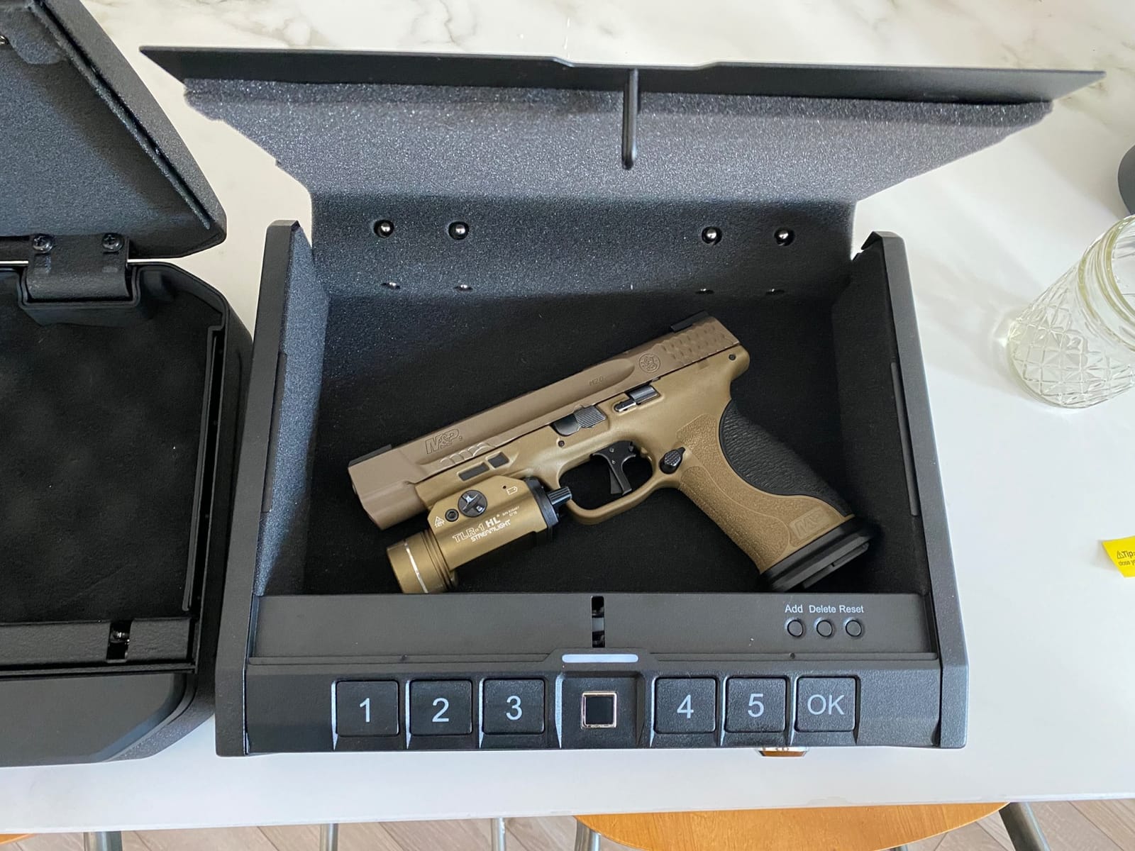 ONNAIS Large Biometric Gun Safe for Handgun with Fingerprint Keypad Lock customer photo 1