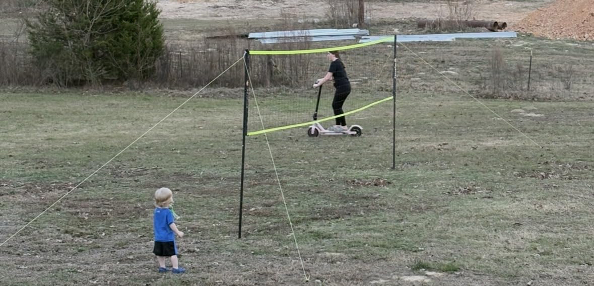 Portable Outdoor Volleyball Net Set 20FT / 32FT, 4 Adjustable Heights customer photo 1