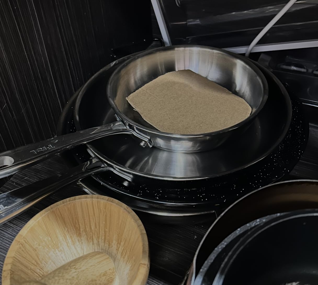 T-fal Pro Tri-Ply Stainless Steel 10-Piece Induction Cookware Set | NSF-certified, oven safe to 500°F, glass lids to 350°F, measuring marks inside, all cooktops including induction customer photo 1