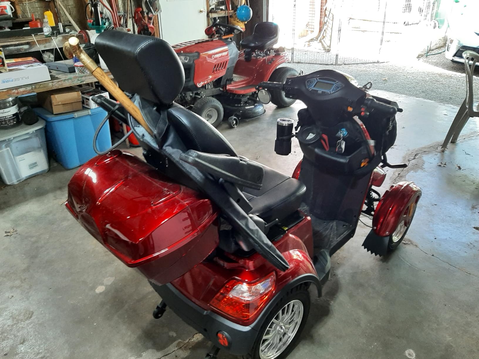 Mobility Scooters for Seniors & Adults 500lbs Capacity - 800W All Terrain Electric Powered Mobility Cart - Heavy Duty Mobility Scooter for Elderly w/Charger Remote Keys (Sliver) customer photo 1