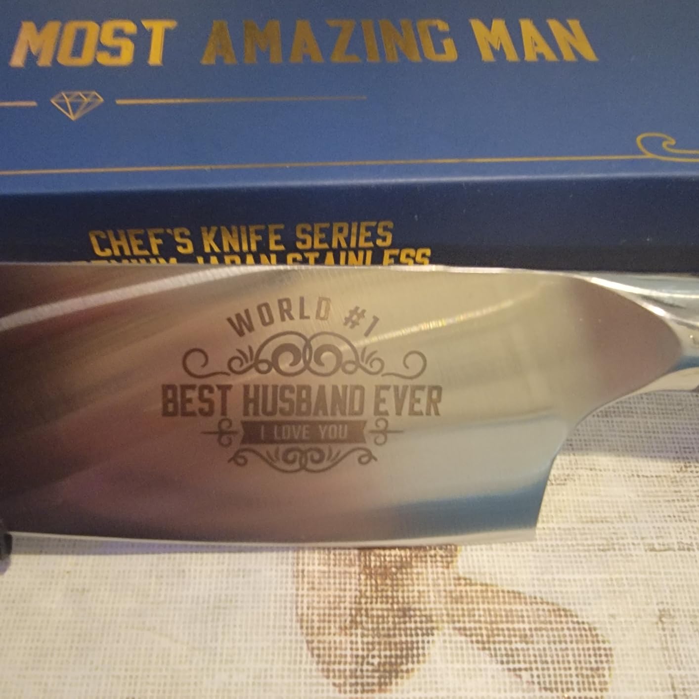 Huusk Japanese Stainless Chef Knife, Ultra Sharp Kitchen Knife with Sheath | 8
