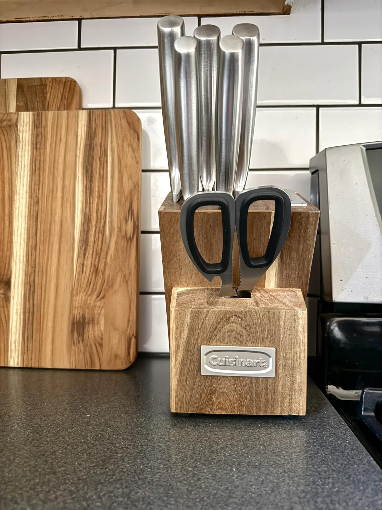 Cuisinart 7 Pc Stainless Steel Essentials Cutlery Block Set with Built in Sharpener customer photo 1