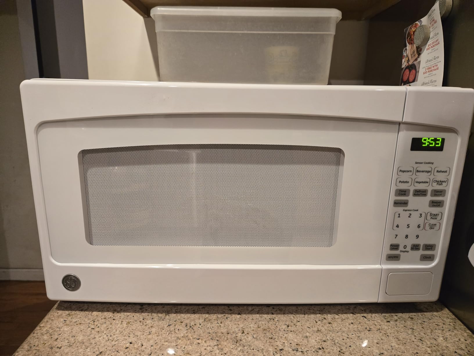 GE Countertop Microwave Oven, 1,200-watt Capacity, 2.0 Cubic Ft., 8 Auto Setting Cooking Settings, Child-Lock Technology, Kitchen Essentials for the Countertop, Dorm Room or Apartment, Stainless Steel customer photo 2