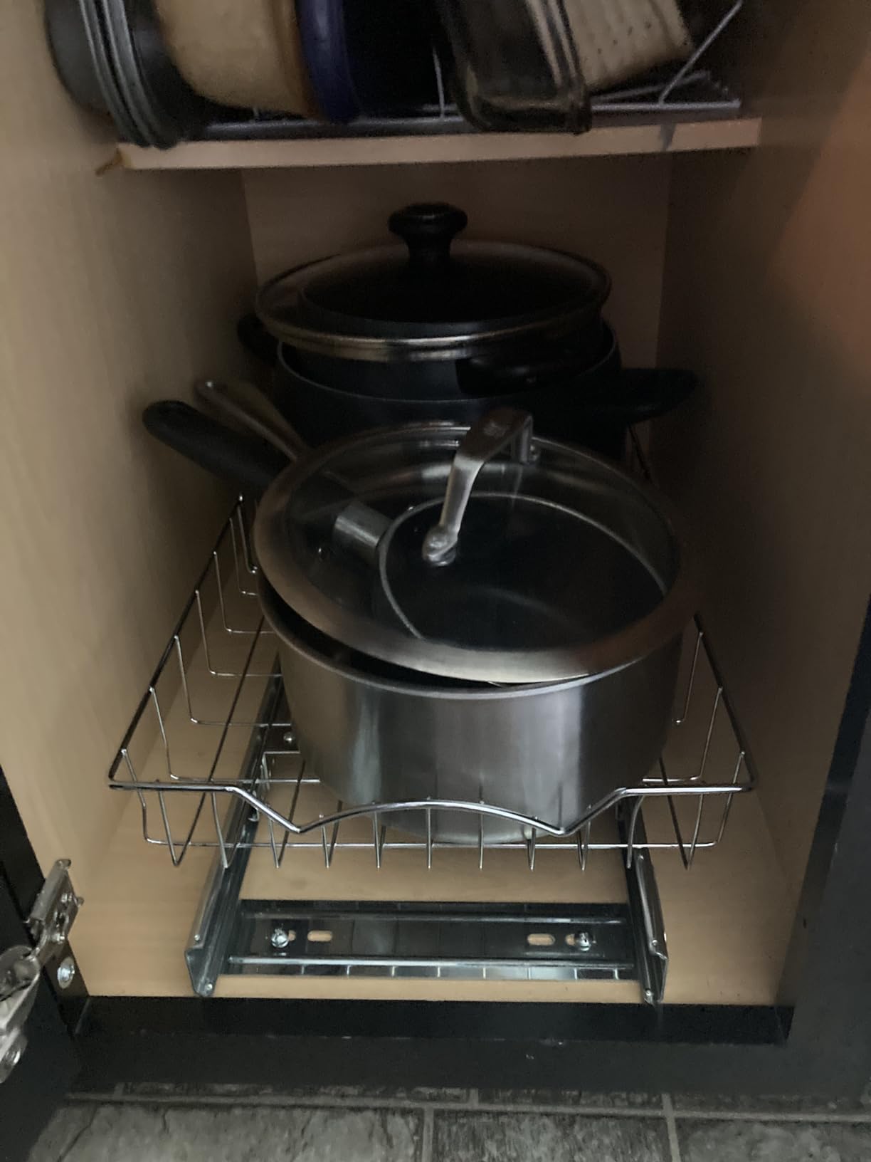 Simple Houseware Under Cabinet Pull Out Sliding Shelf Drawer, 21Dx14W customer photo 1