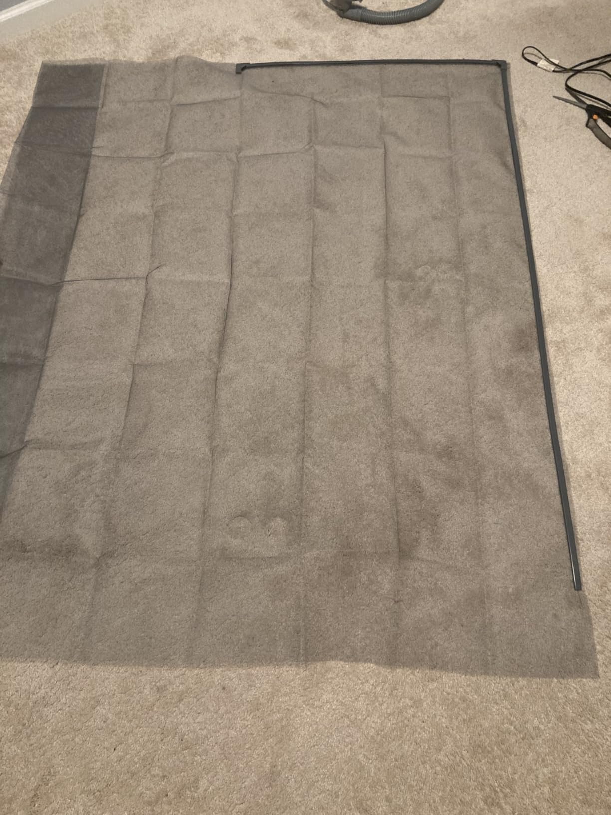 Magnetic Window Screen - DIY Window Screen Window Screens for House Windows Anti Mosquito Mesh Magnetic Screen Window Adjustable Net Fiberglass Fine Screen with Grey Mesh (24''x32'') customer photo 1