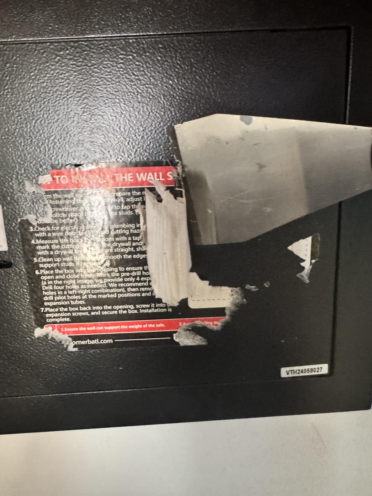 KornerBatl Small Hidden In Wall Safe Between 16