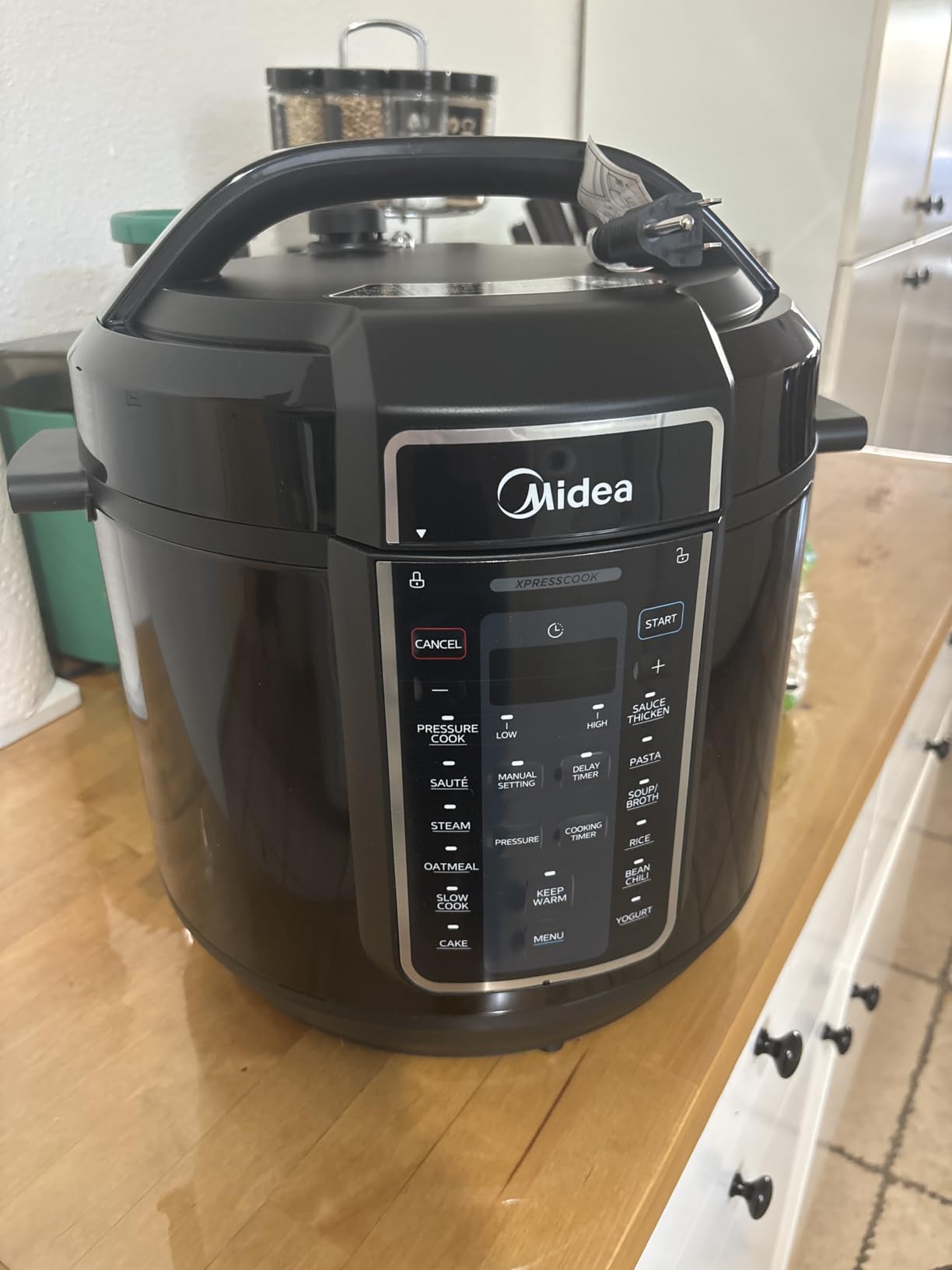 Midea 12-in-1 Electric Pressure Cooker, 8 Quarts, Stainless Steel Inner Pot | 12 presets menu, Sauté function, rice cooker, safety features, stainless steel inner pot, 24H delay timer, DIY manual setting customer photo 1