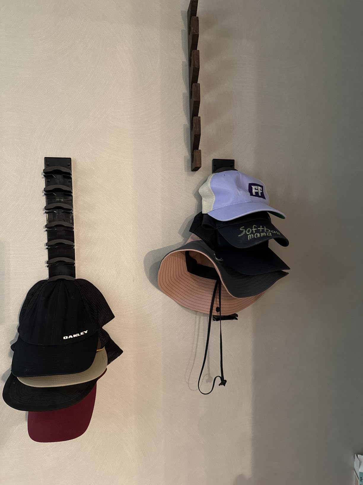 Hat Organizer for Baseball Cap 2Pack, Hold up to 20 Hat Adhensive for Wall customer photo 2
