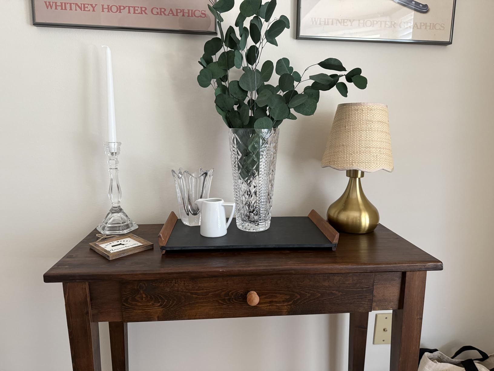 Ziqqeelam Wood Grain Small Table Lamp, Farmhouse Bedroom Lamps for Bedside Nightstand, Vintage Small Table Lamps for Small Spaces for Kitchen Counter, Home Office, Living Room, Kids Dorm, Bookshelf customer photo 2