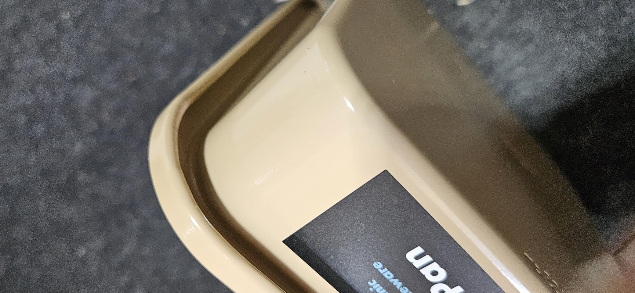 OXO Good Grips Non-Stick Pro Ceramic Coated 9-Inch Square Cake Pan | Storm Blue, Baking Essentials, Brownies, Cakes, Dishwasher Safe, Secure Grip, Easy Turnout, High Walls for Even Browning customer photo 1