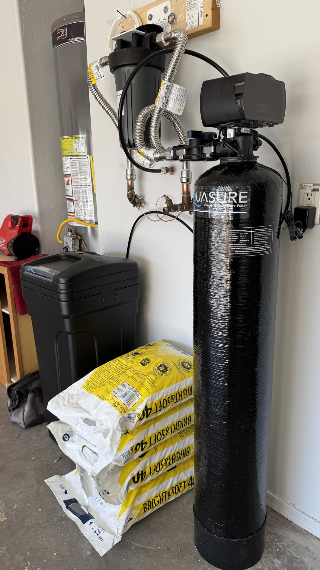 Aquasure Harmony Series 40,000 Grains Whole House Water Softener with High Performance Automatic Digital Metered Control Head | Reduces Hardness & Minerals | Improve Water Quality | for 3-4 bathrooms customer photo 2