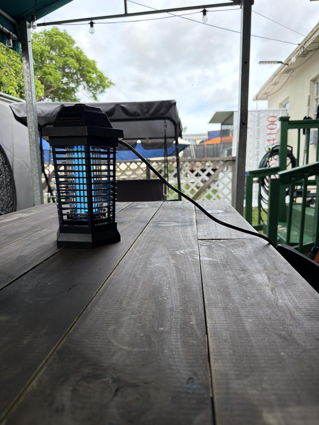 Klahaite Bug Zapper Outdoor, Electric Mosquito Zapper, Fly Zapper Indoor Fly Traps, Mosquito Repellent Outdoor Patio & Backyard Covers 1/2 Acre, 4200V 3 Prong Plug, ABS Fireproof Plastic Outer customer photo 1