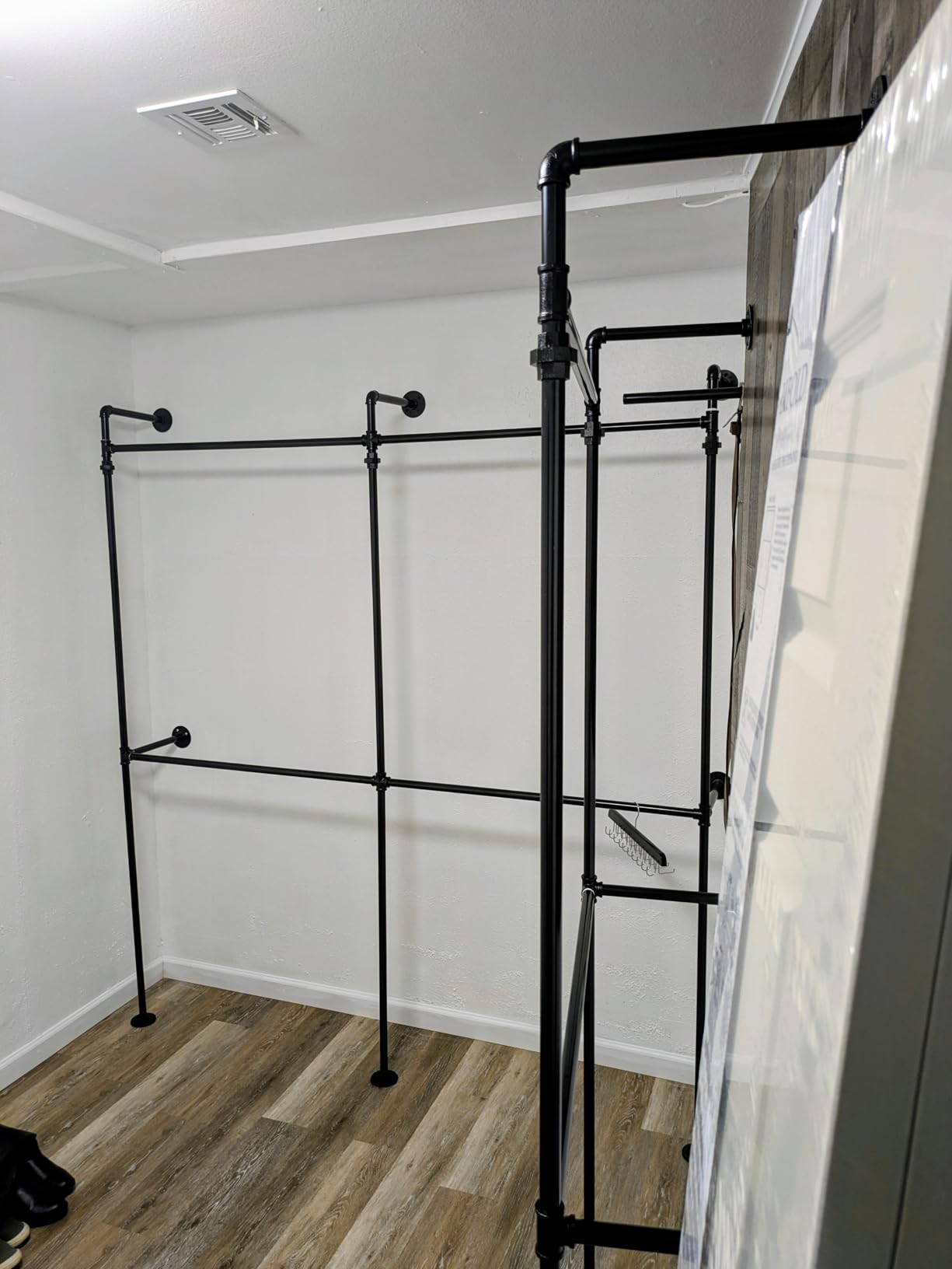 Aheaplus Industrial Pipe Clothing Rack, Reversible 13FT Clothes Rack customer photo 1