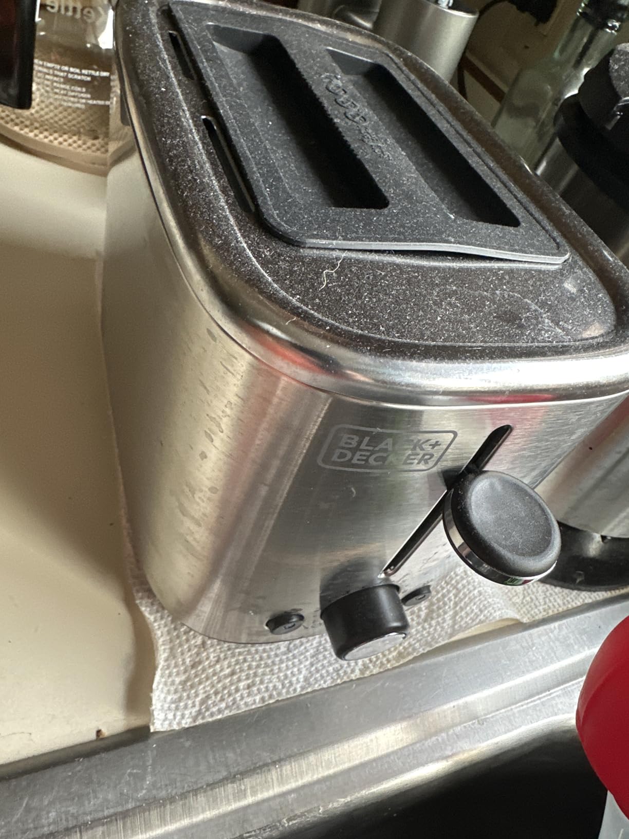 Silicone Toaster Top Cover, 1PCS Toaster Cover Black Bread Maker Dust Machine Covers Protector Lid Sandwich Machine Part Accessories customer photo 1