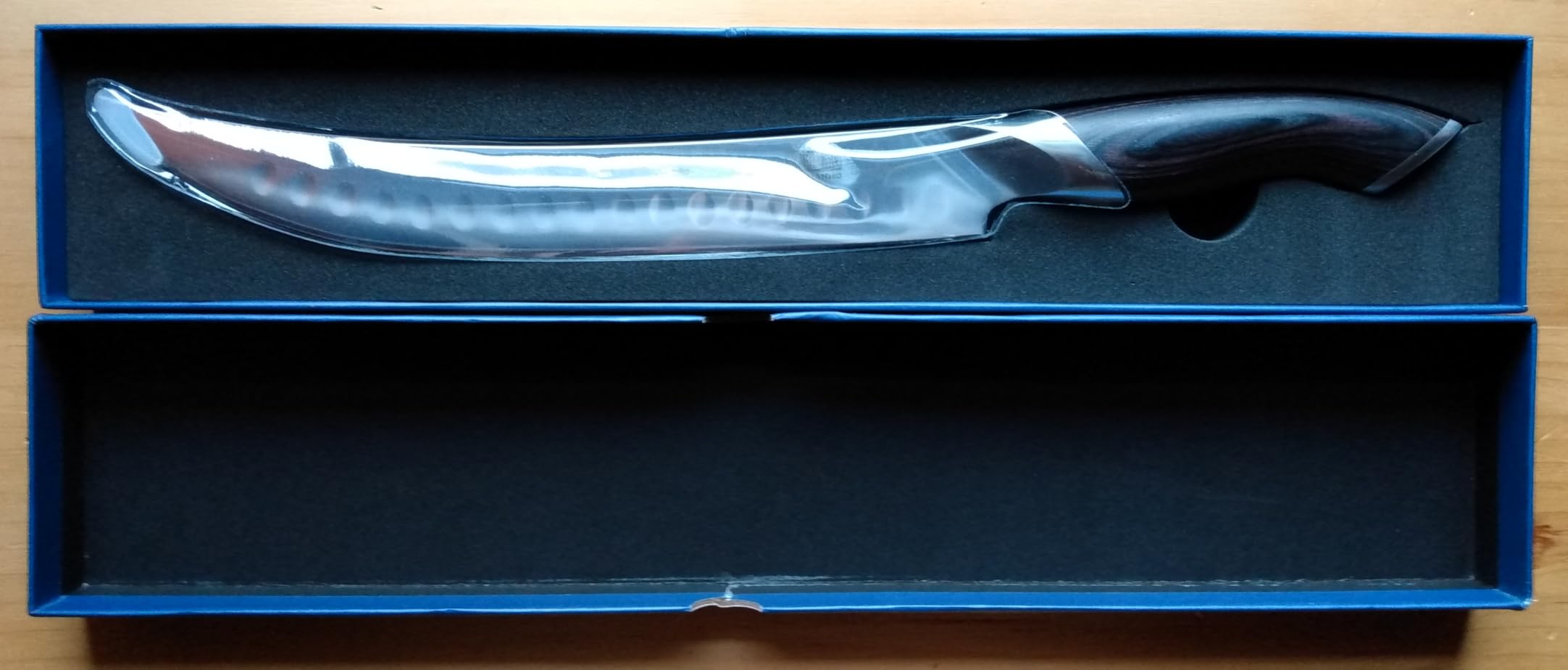 HOSHANHO Carving Slicing Knife, 12 Inch Razor Sharp Japanese Brisket Knife | Japanese High Carbon Steel Curved Butcher Breaking Knives with Ergonomic Handle, Professional Butcher Knife for Meat Cutting customer photo 1
