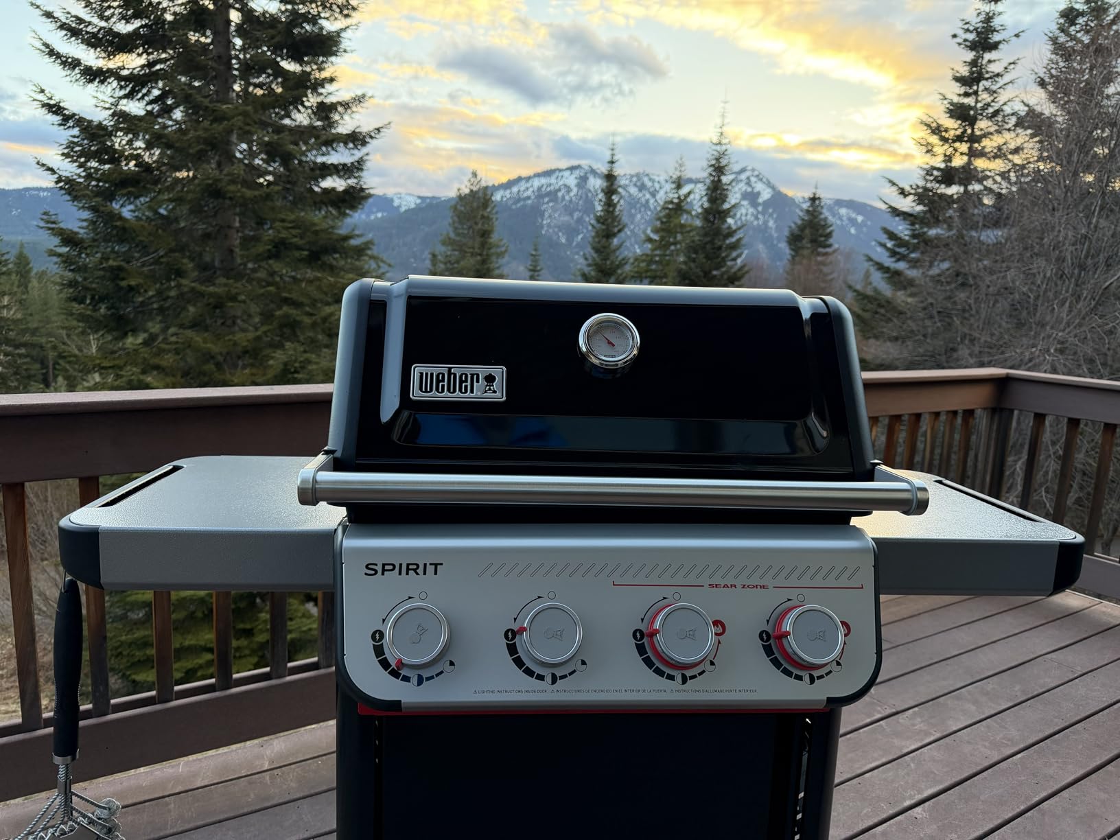 Weber Spirit E-425 Gas Grill, Outdoor Cooking, Propane Gas Grill, Black | Weber Grill 4 Burners, Sear Zone w/Boost Burners, Porcelain-Enameled Cast-Iron Grates, Weber Works Rails, BBQ Grill customer photo 2