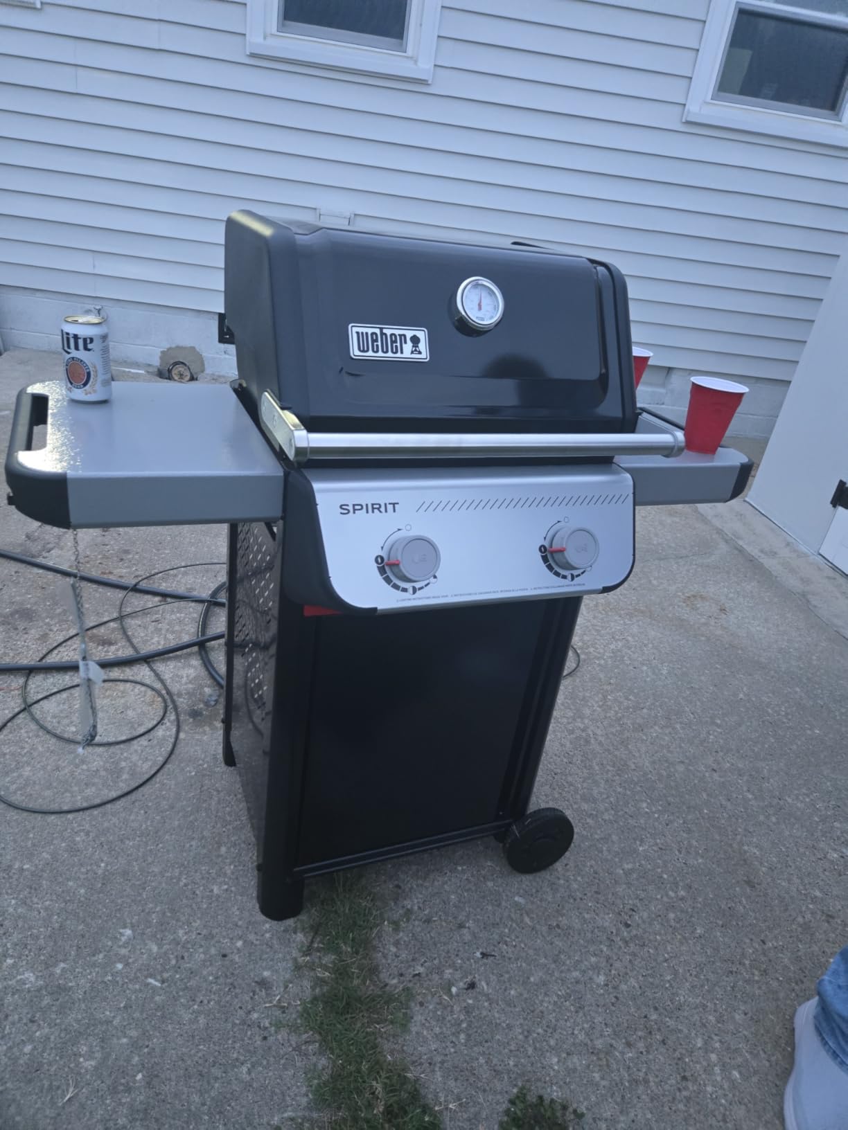 Weber Spirit E-210 Gas Grill, 2 Burners, Porcelain-Enameled Cast-Iron Grates, Snap-Jet Ignition customer photo 2
