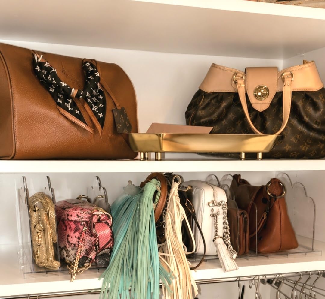 Lifewit Purse Organizer for Closet, Adjustable Clear Handbag Shelf Dividers customer photo 1
