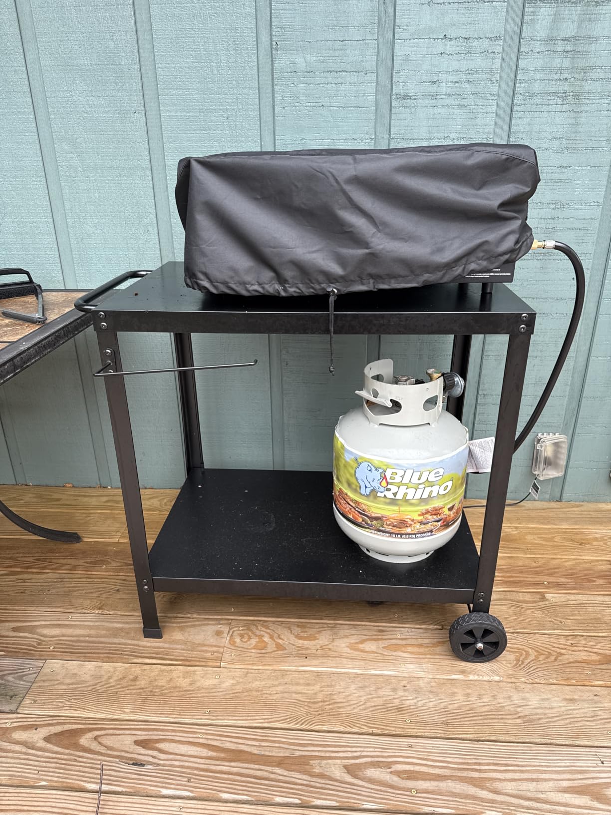 Yozoia Outdoor Grill Table for Blackstone Griddle, Grill Cart with Wheels customer photo 2