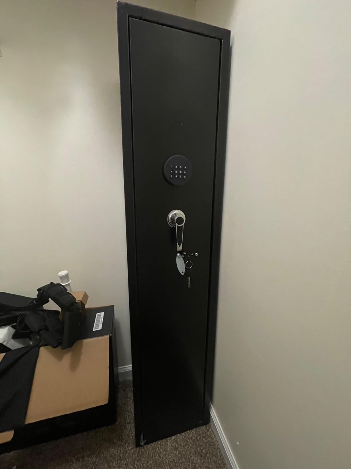 INTERGREAT 12-15 Gun Safe, Large Gun Safe for Rifles and Pistols, Quick Access Rifle Safe with 3 Removable Gun Racks and 4 Pistol Pockets, Digital Gun Cabinet with Dual Alarm and Sleep Mode customer photo 2