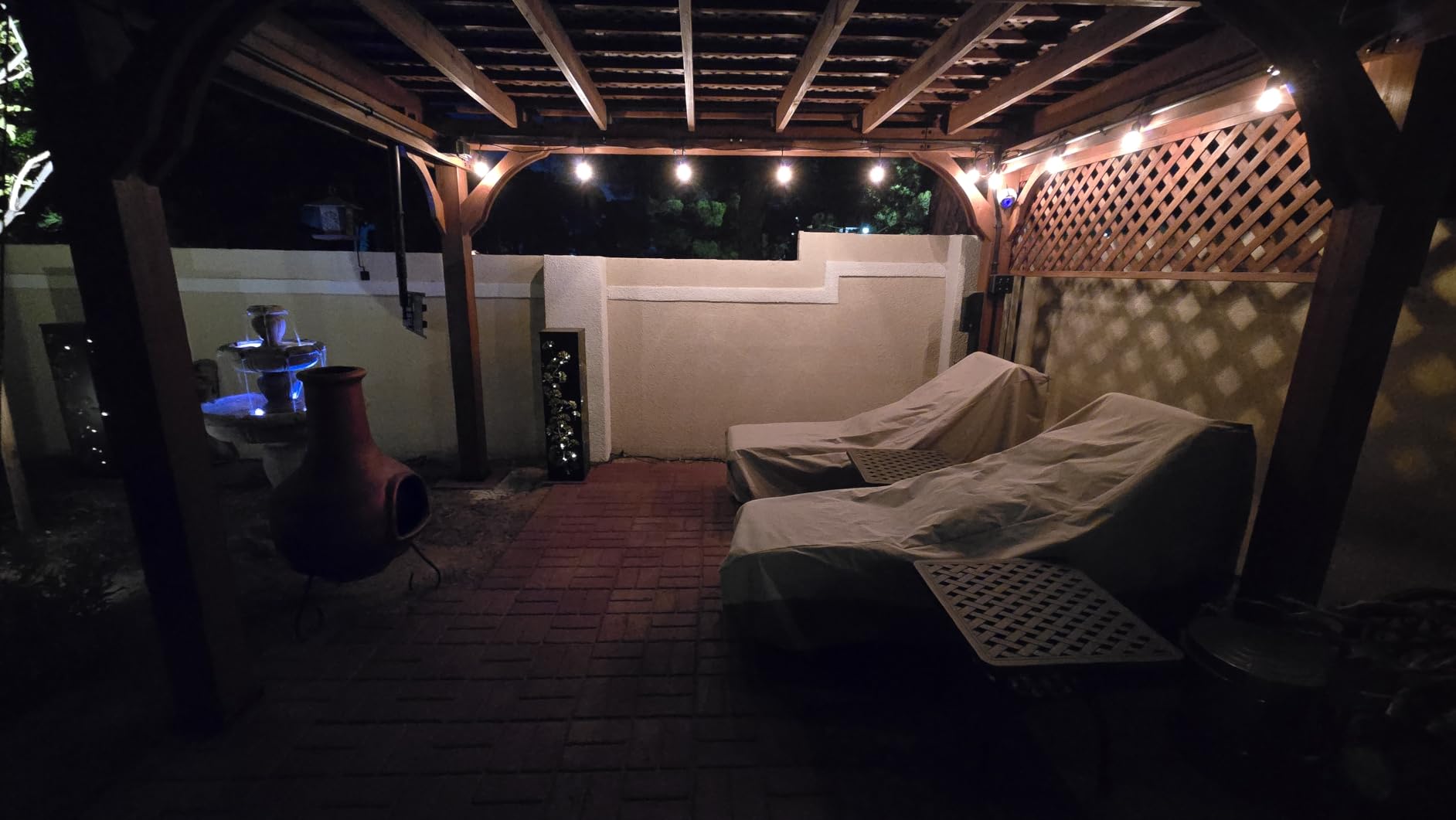 Backyard Discovery Beaumont 24' x 12' Traditional Cedar Wood Pergola Kit with Trellis Roof, All-Season Durability, High-Wind Rating, PowerPort, Shade for Outdoor Patio, Deck, Garden, and Entertaining customer photo 2