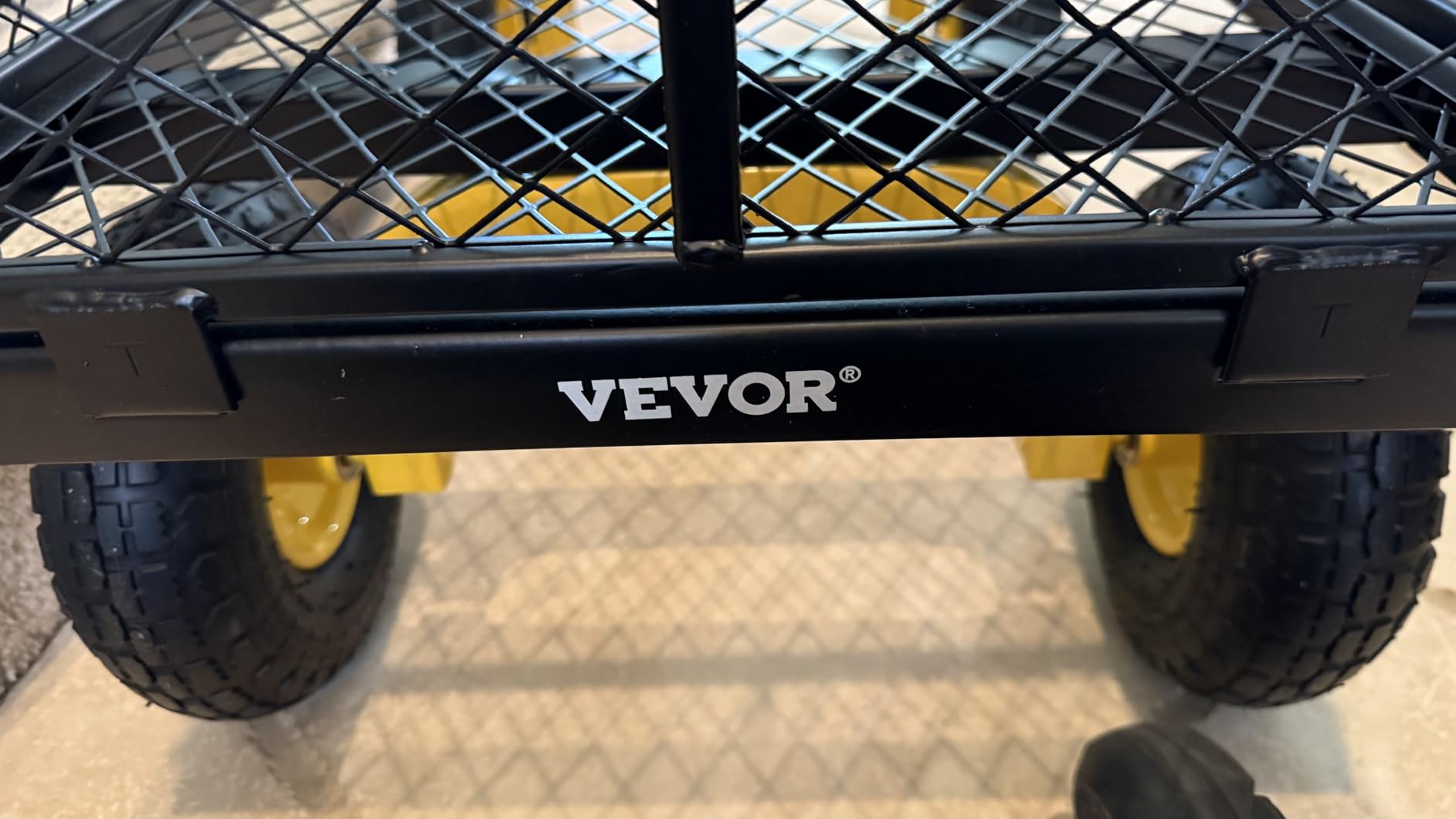 VEVOR Steel Garden Cart 500 lbs Heavy Duty Garden Wagon Cart on Wheels customer photo 1