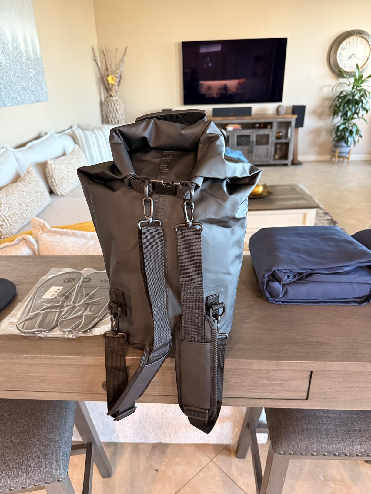 STOVER 5/10/25/30/40L Waterproof Dry Backpack & Phone Case- Large Floating Dry Bag for Kayaking, Travel, Hiking, Fishing, Camping, Motorcycles & Beach, Heavy-Duty Roll Top Men/Women (Purple) customer photo 1