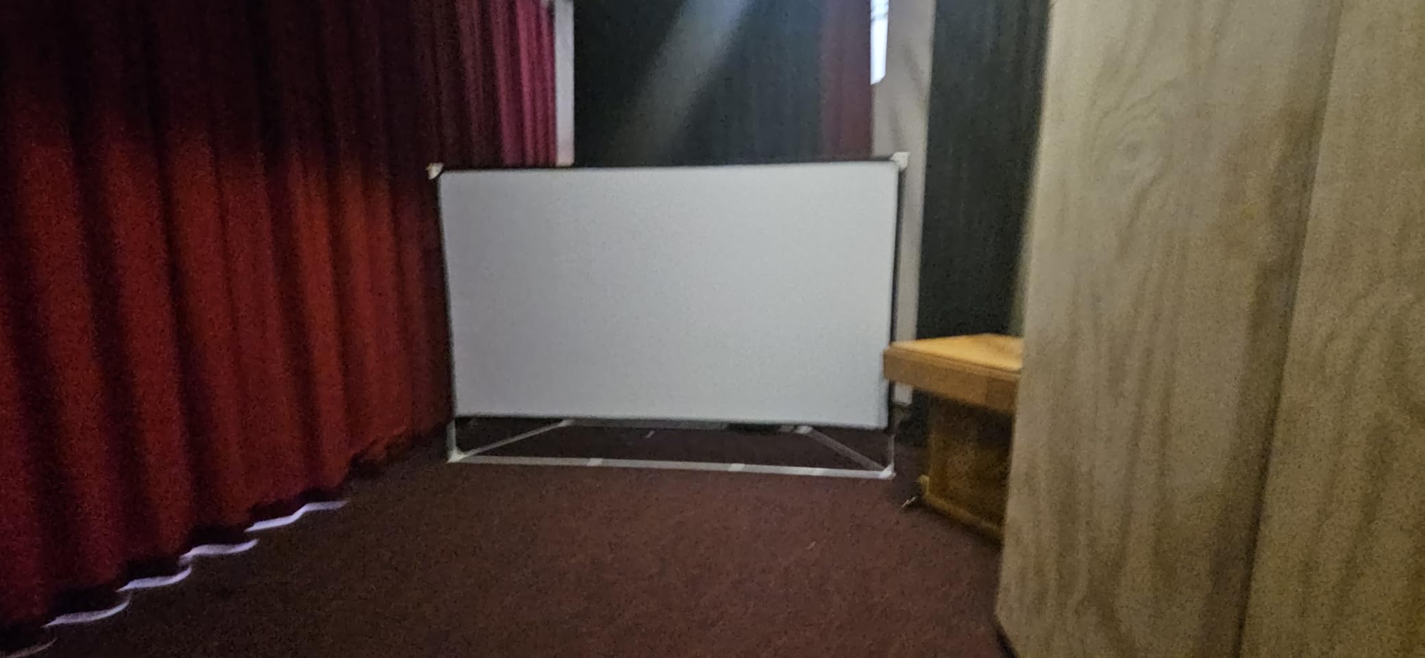 Outdoor Projector Screen with Stand 100 Inch: Portable Projection Screen 16:10 4K HD Outdoor Movie Screen with Carry Bag for Home Backyard Theater customer photo 2