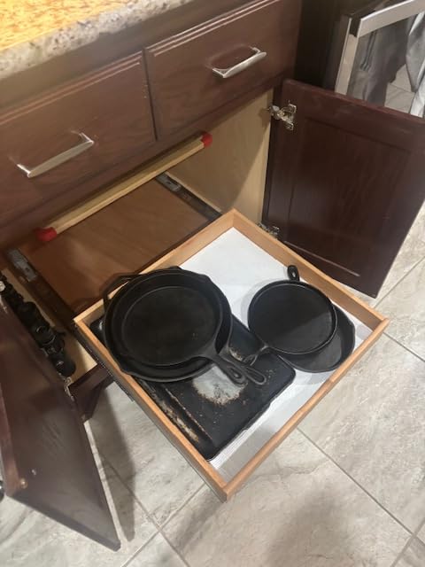 Pull Out Cabinet Drawers - 6x2 Size Options (12-23'W,18-21'D), Pre-Assembled with Soft Close Slides, Solid Beechwood, Easy Installation (14'W x 21'D) customer photo 1