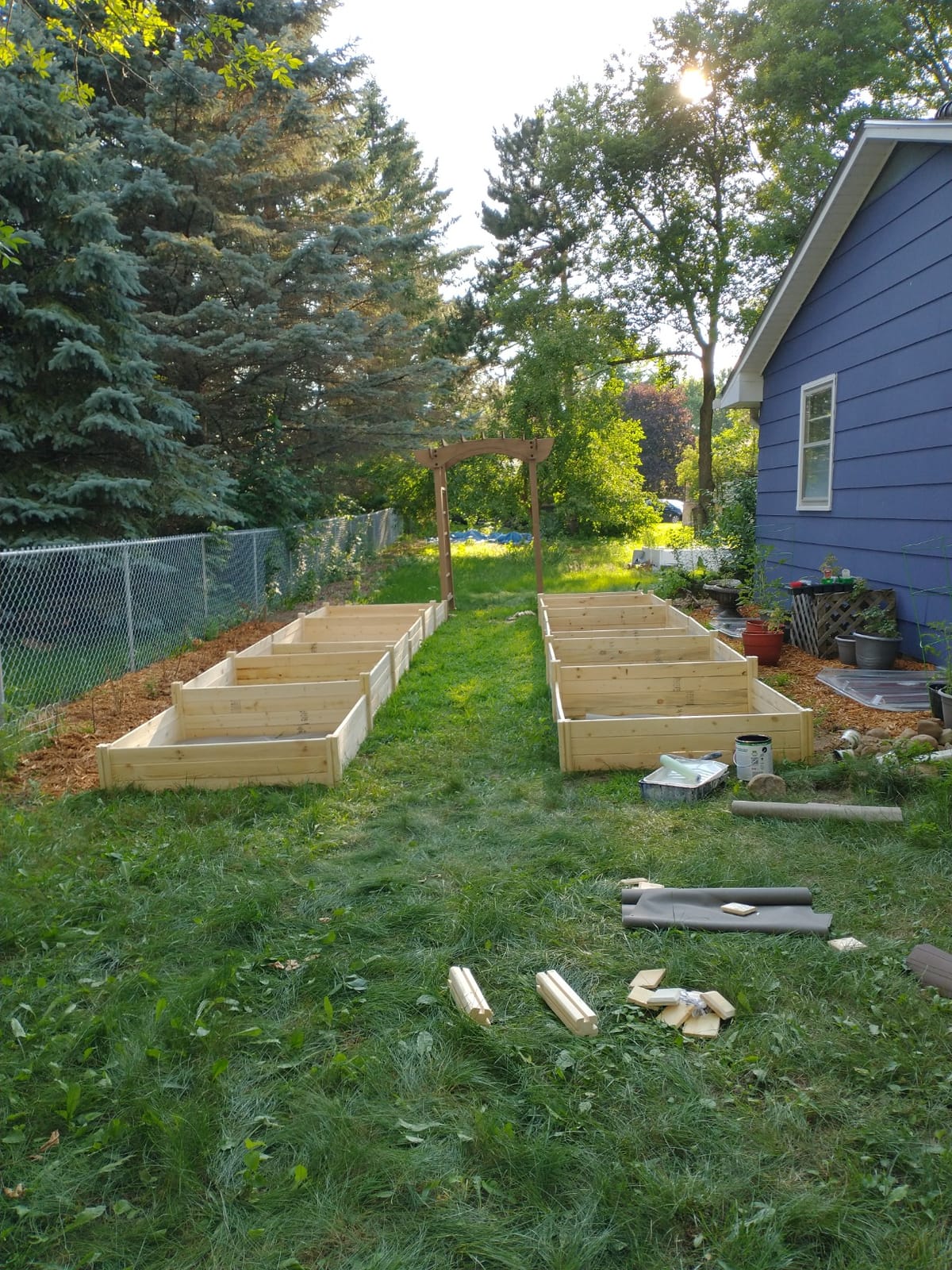Greenes Fence Premium Cedar Raised Garden Bed, 4' x 4' x 10.5