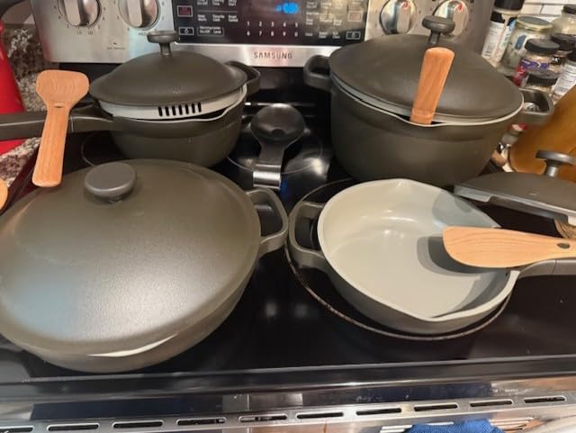 Our Place Cookware Set, 13-Piece Ceramic Nonstick Pots & Pans with Utensils | Ceramic cookware set with Always Pan, Perfect Pot & spatulas; induction & oven safe to 450°F, non-toxic cookware customer photo 2