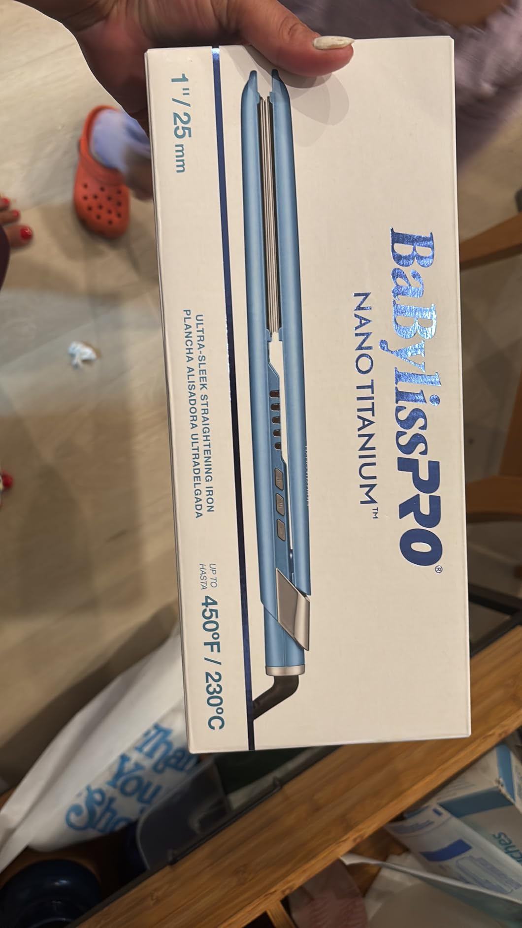 BaBylissPRO Nano Titanium Ultra-Sleek Hair Straightener, Flat Iron for All Hair Types customer photo 1