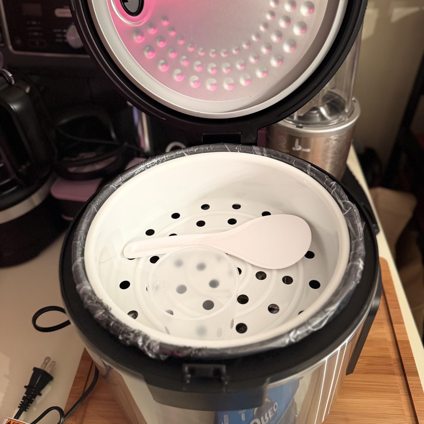 Gourmia Rice Cooker - 10 Cup Uncooked / 20 Cup Cooked, Stainless Steel | 5 Qt Multicooker, 7 Cooking Functions with Digital Controls, Keep Warm, Nonstick Ceramic Pot, Steam Tray & Measuring Cup customer photo 1