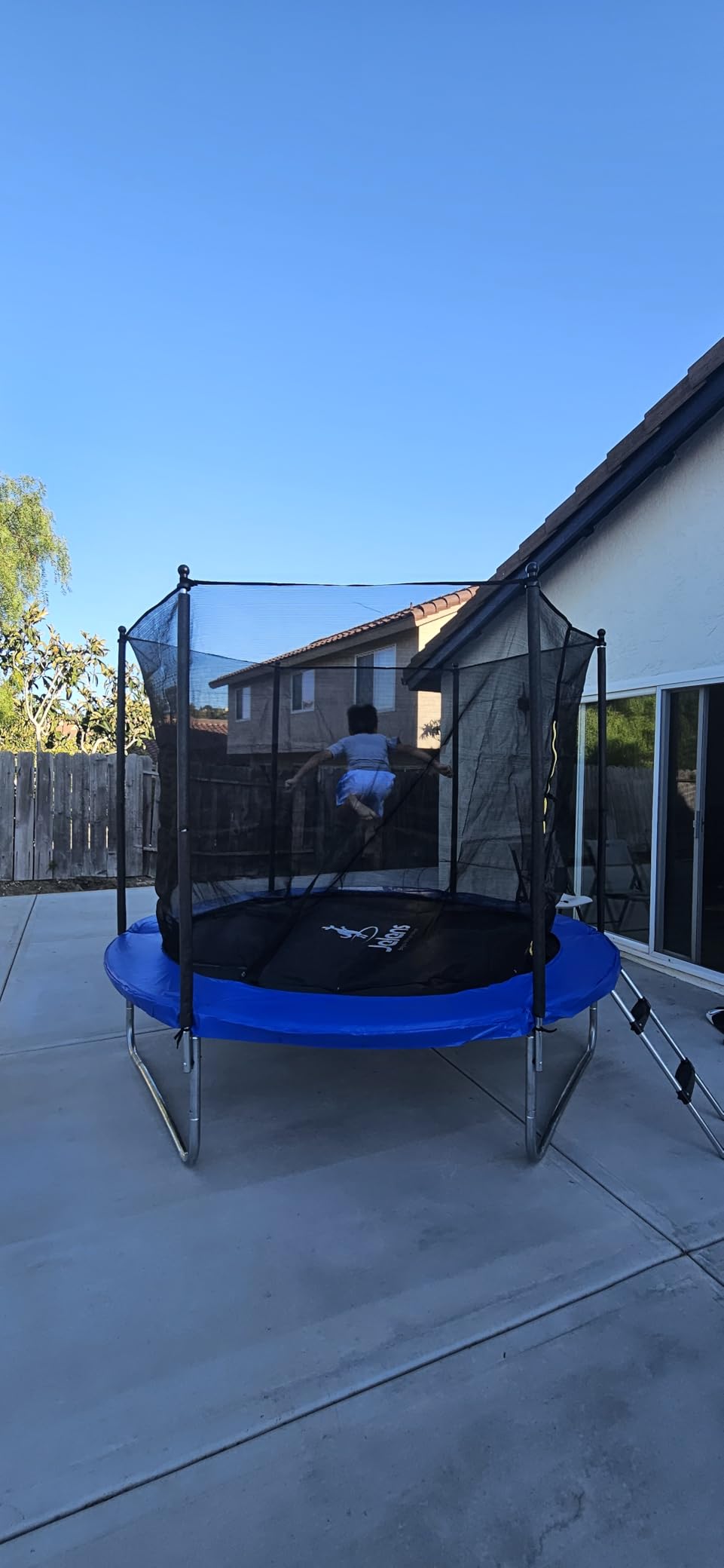 JELENS Trampoline 8FT 10FT 12FT 14FT 15FT, Outdoor Trampolines with Enclosure Net, Recreational Anti-Rust Trampolines for Kids and Adults, ASTM Approved customer photo 2