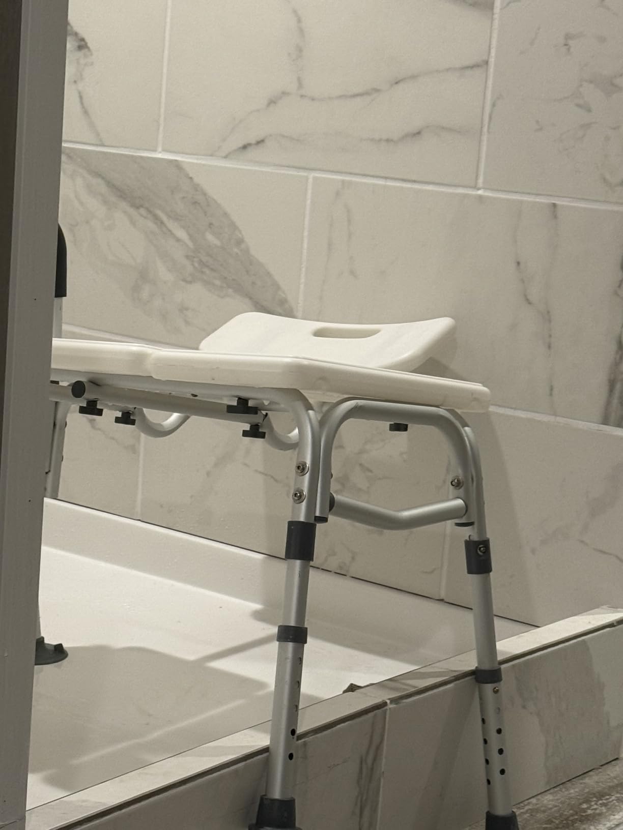 TABEKE Tub Transfer Bench & Shower Chair for Bathtub, Elderly & Disabled customer photo 1