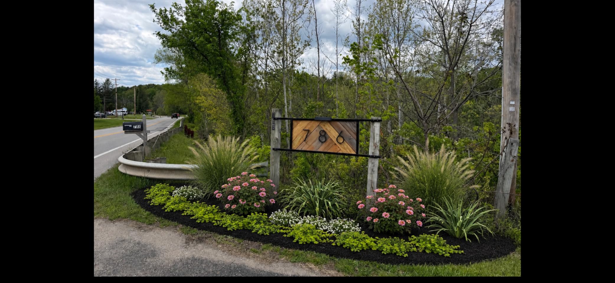 QPMWDBSZ 8 Inch Floating House Number For Outside, Modern Address Numbers customer photo 2