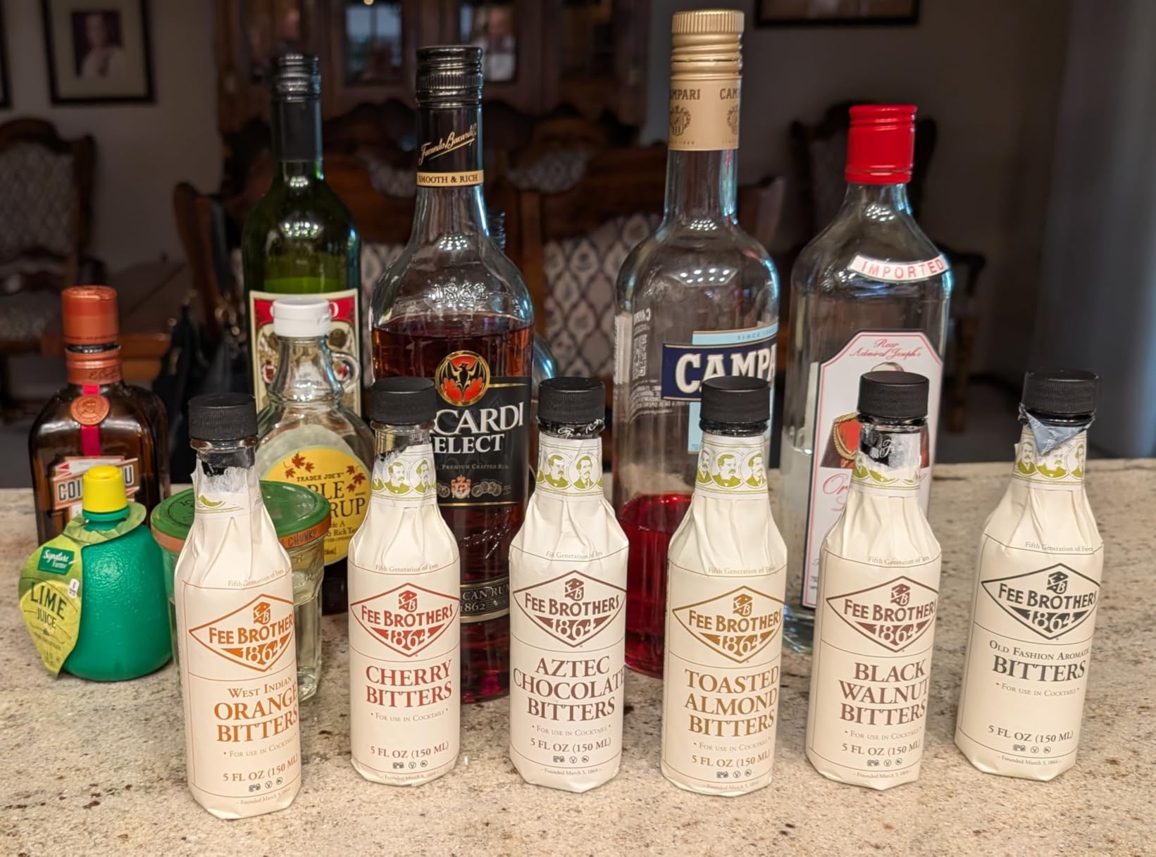 Fee Brothers Cocktail Bitters Variety Gift Pack, 5 fl oz (Pack of 6) - Orange, Old Fashioned, Cherry, Chocolate, Black Walnut & Toasted Almond for Craft Cocktails & Home Bartending customer photo 1