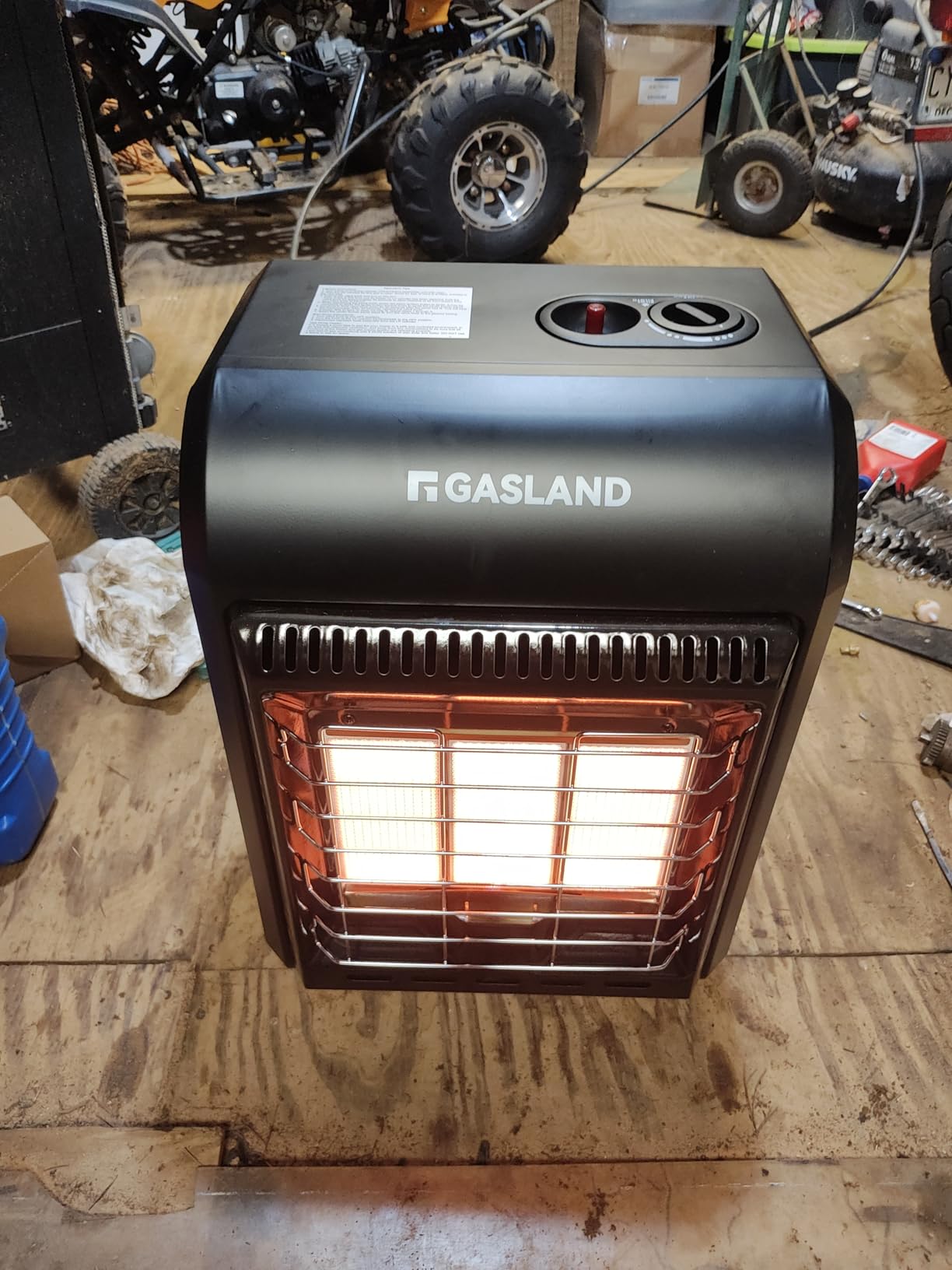 GASLAND Flame Jet 125,000 BTU Propane Force Air Heater, Portable Propane Heater for Garage, Workshop, Job Site, Outdoor Camping & Industrial Space - Fast Heating, Durable Steel Construction customer photo 1