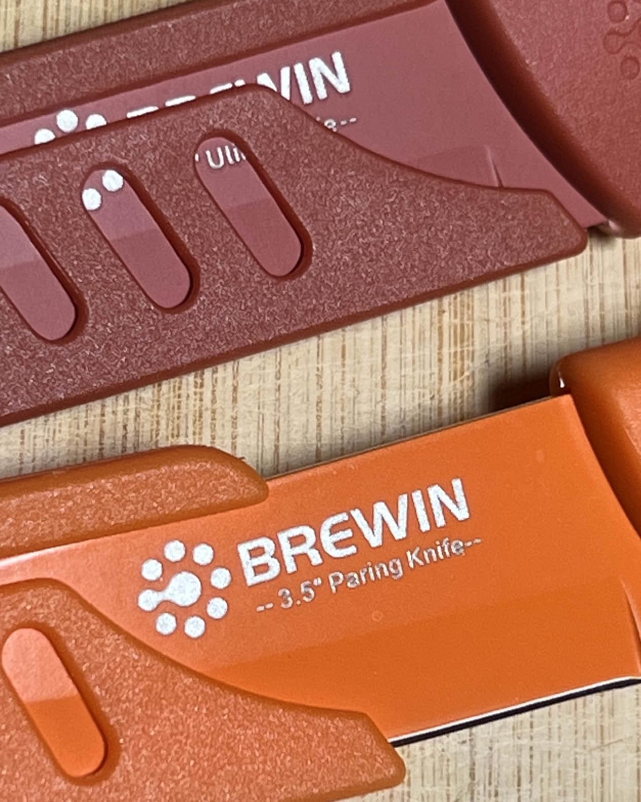 Brewin Knife set, 13 Pieces Kitchen Knives Set with Sharpener, Anti-Rust Coating and Blade Guard, Home Essentials, Camping Essentials - Multicolor customer photo 2