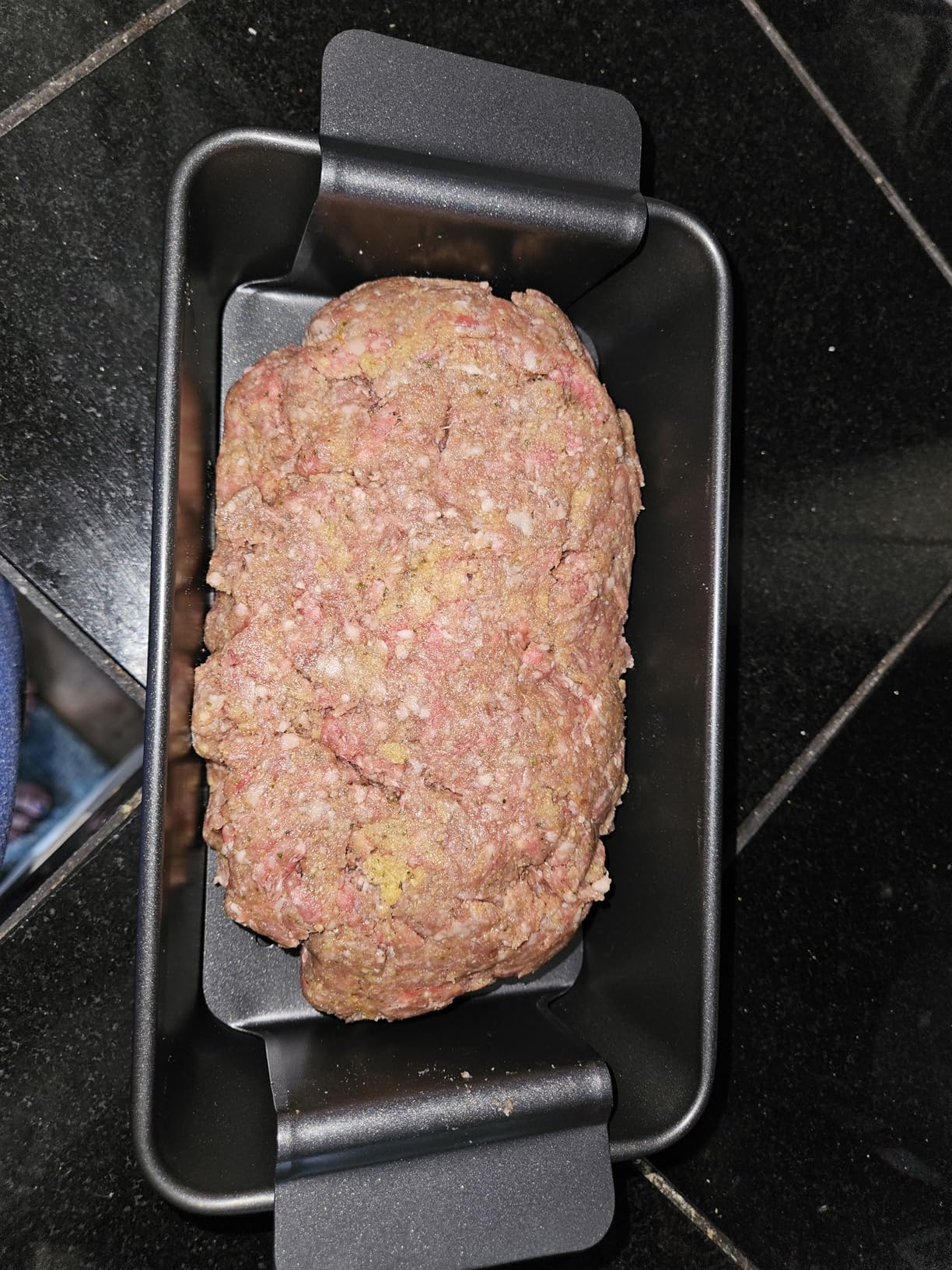 TLAZZ 2 Pack Meatloaf Pan with Drain Tray for Pound Cake Bacon Meatloaf | 9.4 x 5.5 Inch Non Stick Meat Loaf Pan features wide handles with a removable perforated drain tray for any kitchen customer photo 1