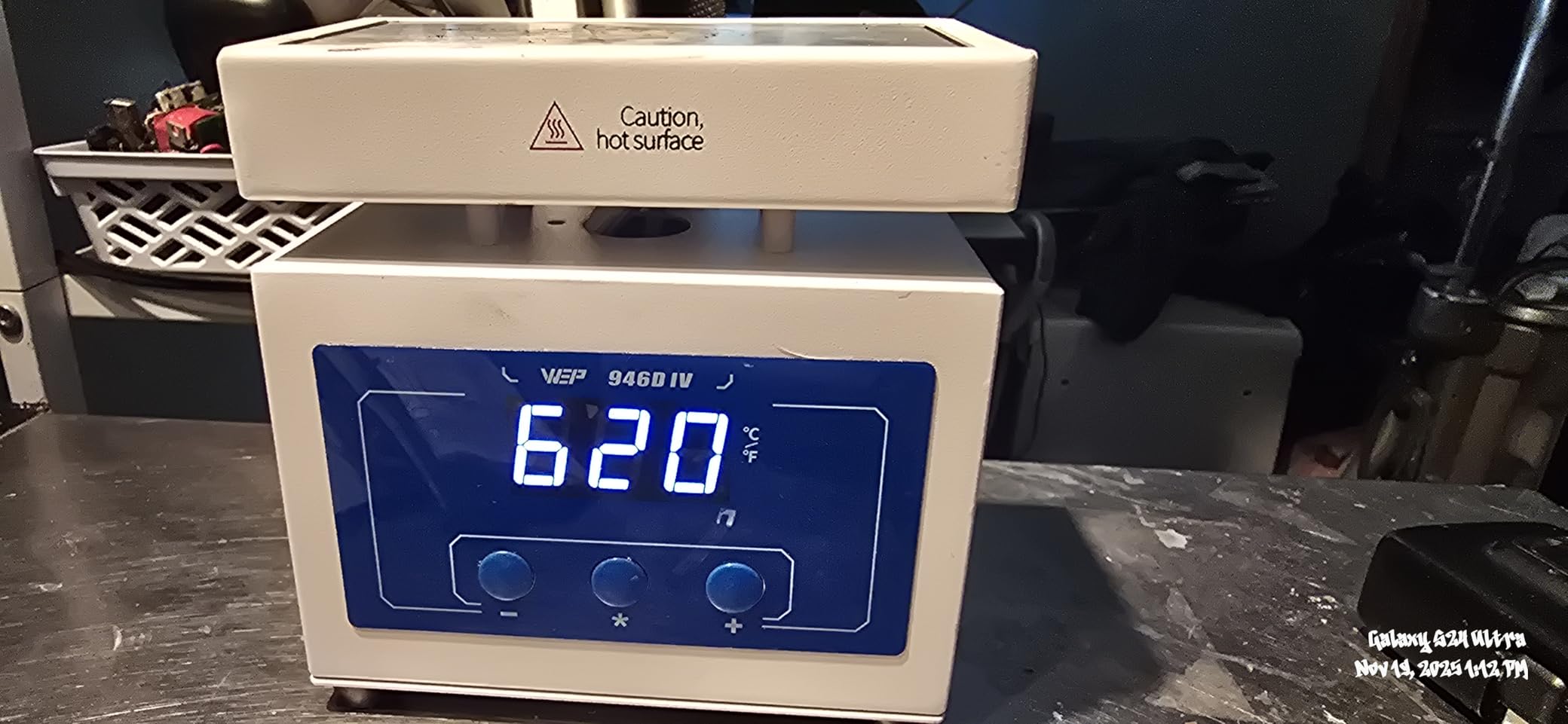 WEP 946D IV 100x50mm Small LED Soldering Hot Plate for SMD BGA Smartphone Microcomputer Rework Reflow, 210W Preheater Station customer photo 1