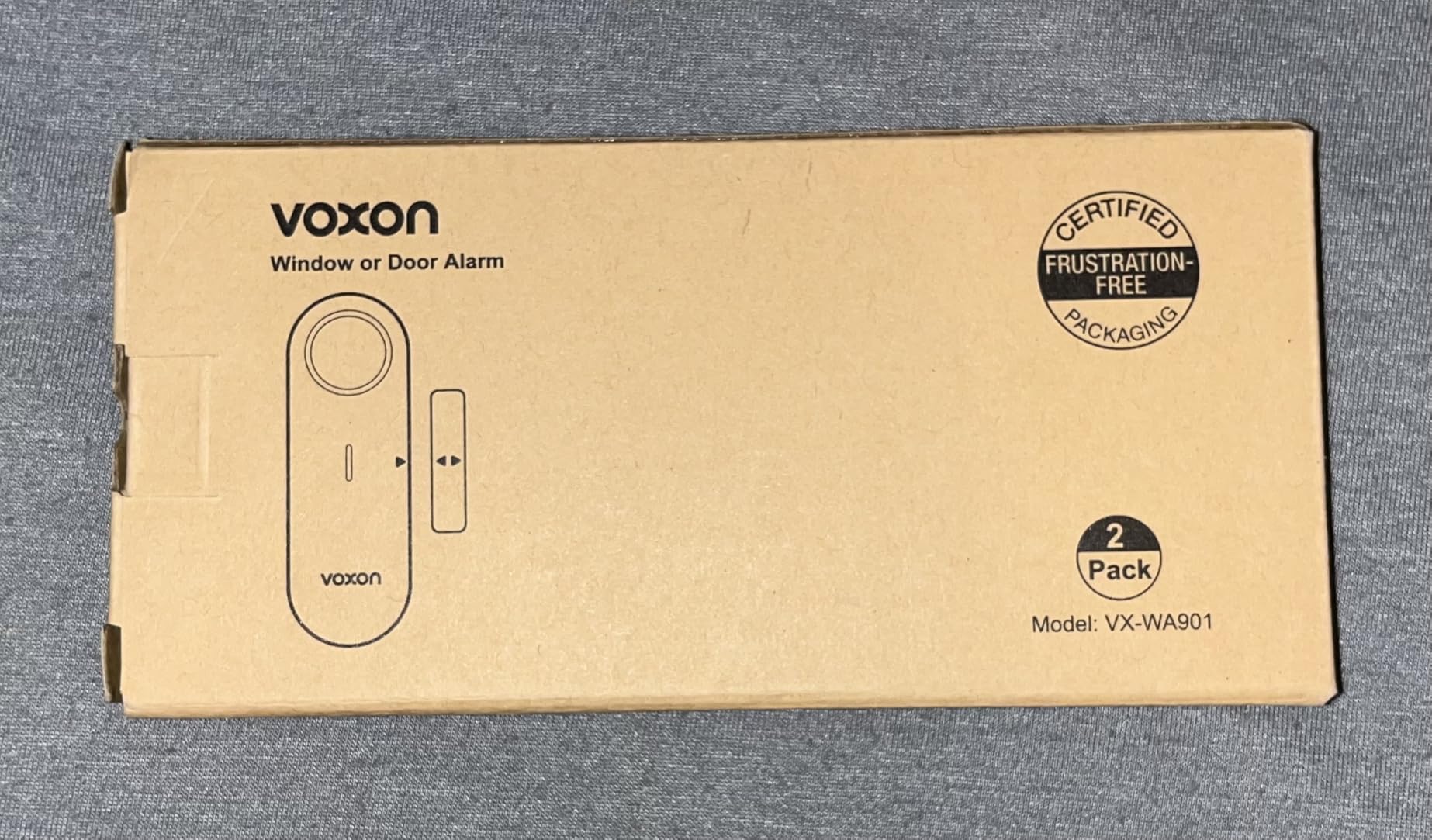 VOXON Door Alarms for Kids Safety - Window Alarms for Personal Home Security - 2 in 1 Chime/Alarm | 3-Level Volume Control - Burglar Door Sensor Alarm for Pool House Rooms Garage RVs - 2 Pack customer photo 1