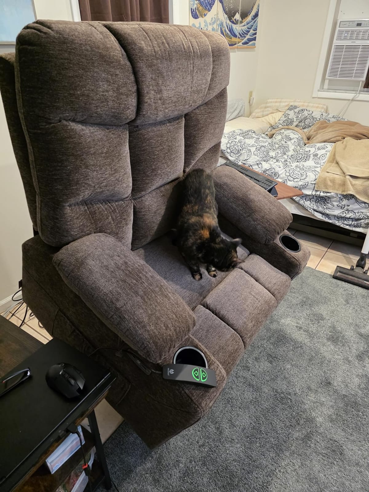 MCombo Power Lift Recliner for Elderly, Fabric 7283 (Dark Gray, Large) customer photo 1