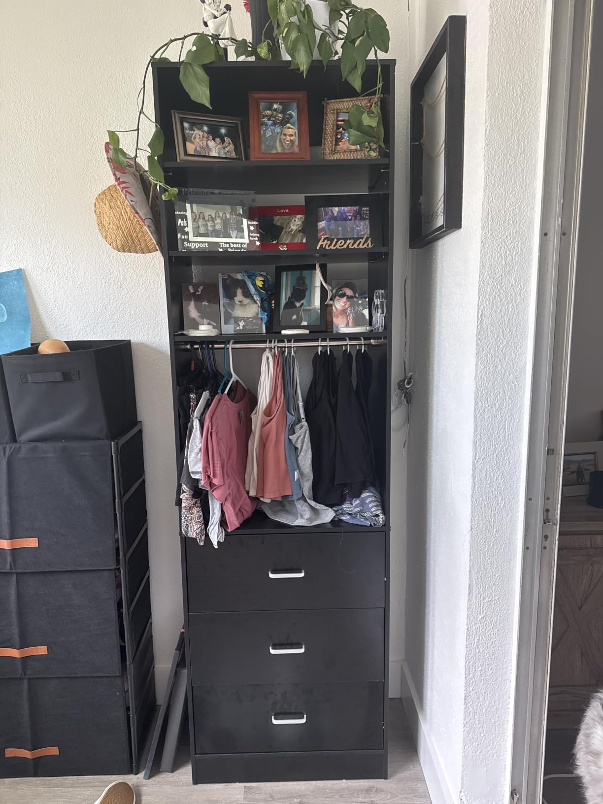 Besiost Closet Systems with 12 Wood Drawers, Closet System Set of 4 customer photo 1