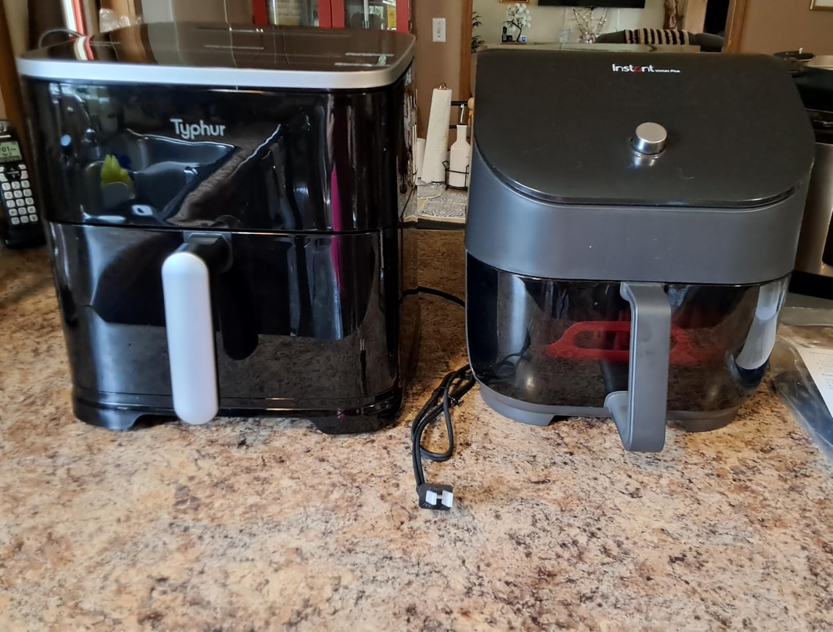 Typhur Sync 8QT AI Smart Air Fryer with Built-in Wireless Meat Thermometer | 9-in-1 XL Non Toxic Airfryer | PFAS-Free Ceramic Basket | 450°F Max | Fits 6lb Whole Chicken | Quiet & Dishwasher Safe | 120V customer photo 2